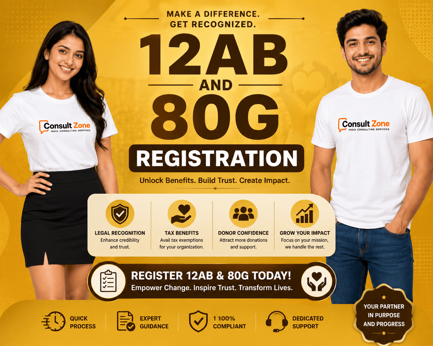 12AB and 80G Registration Banner