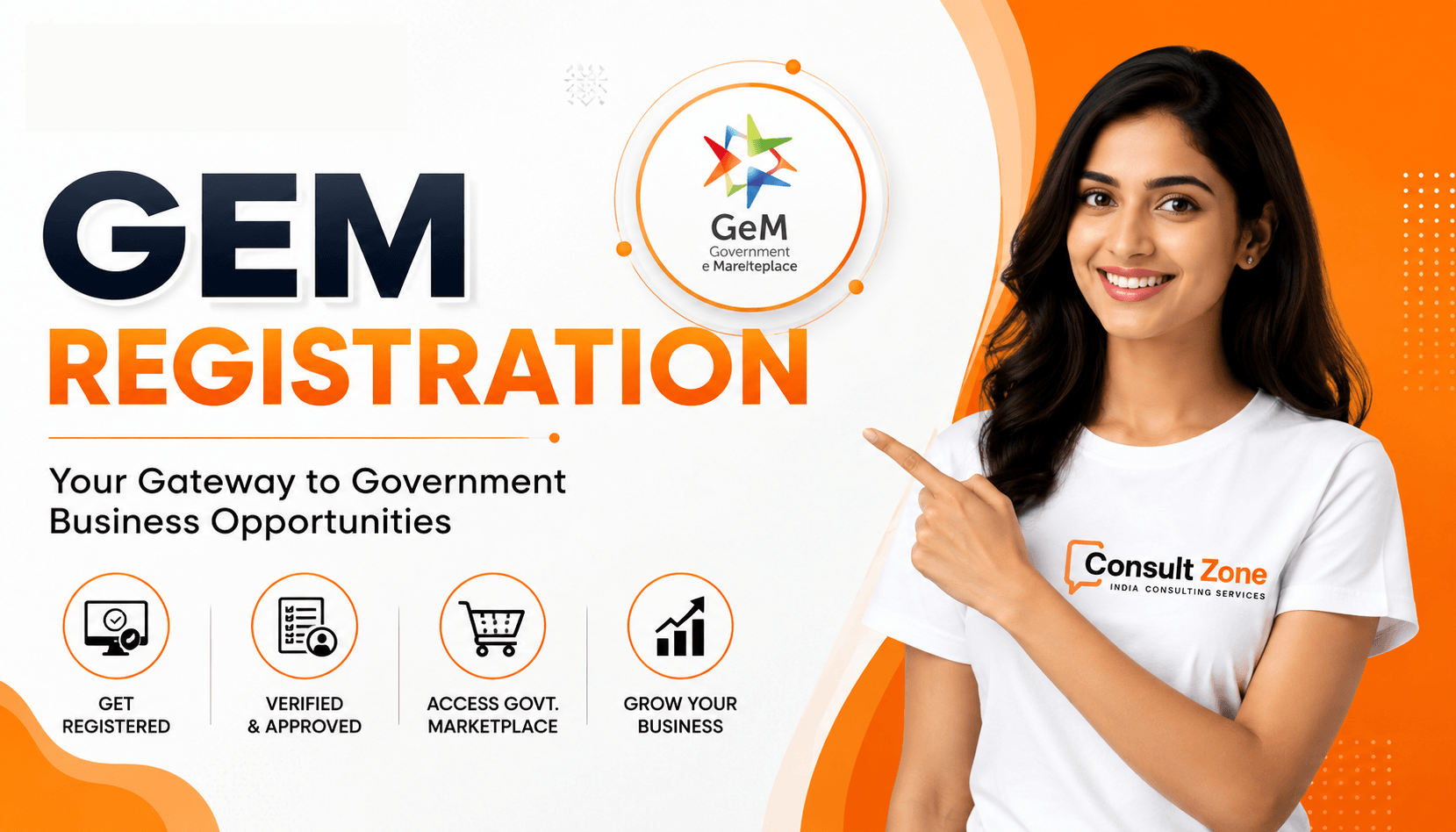 Consult Zone India GeM Registration Banner