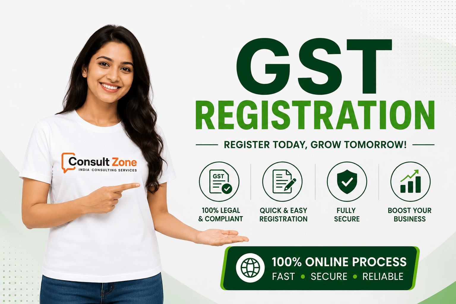 Consult Zone India GST Registration Banner