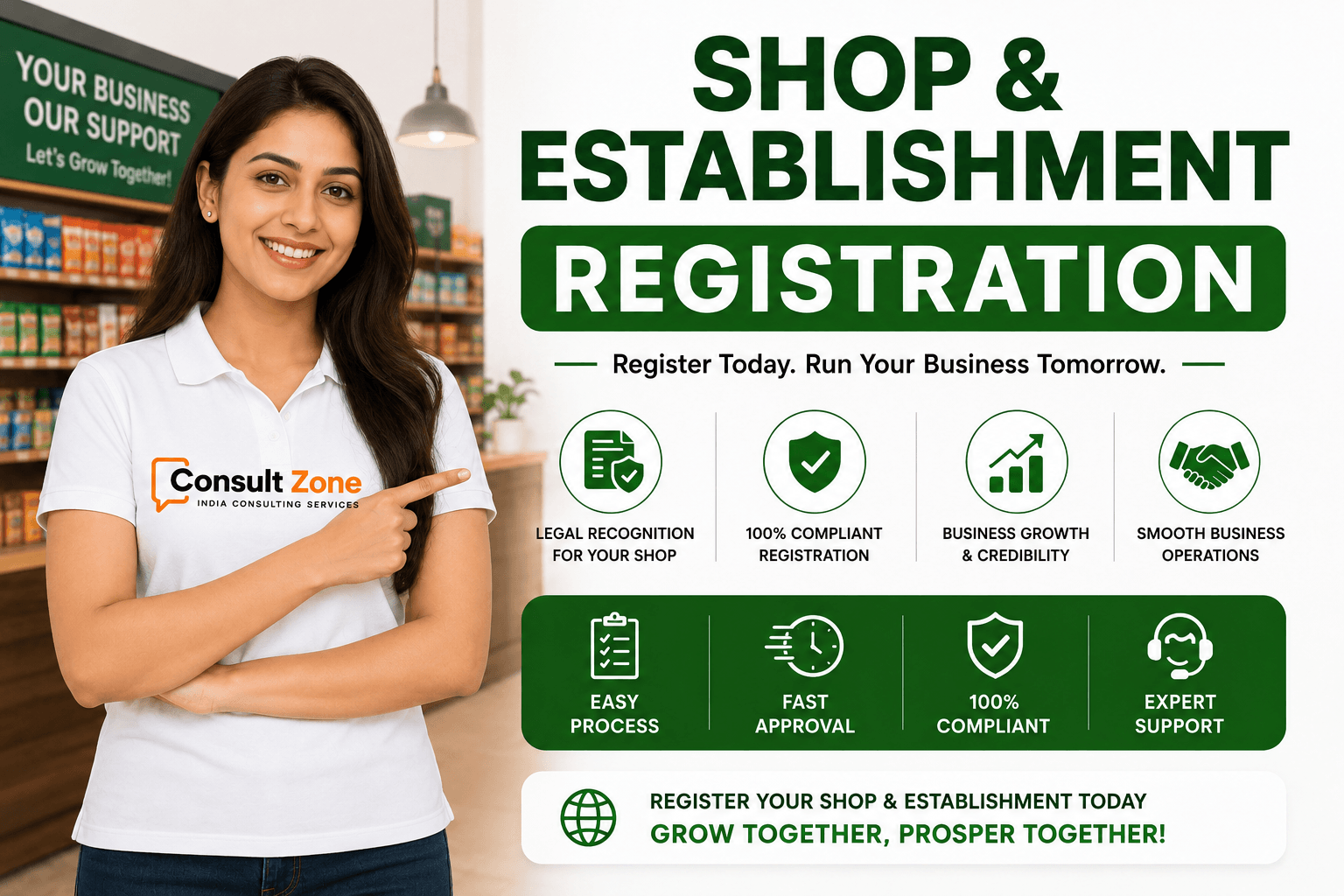 Shop and Establishment Registration Banner