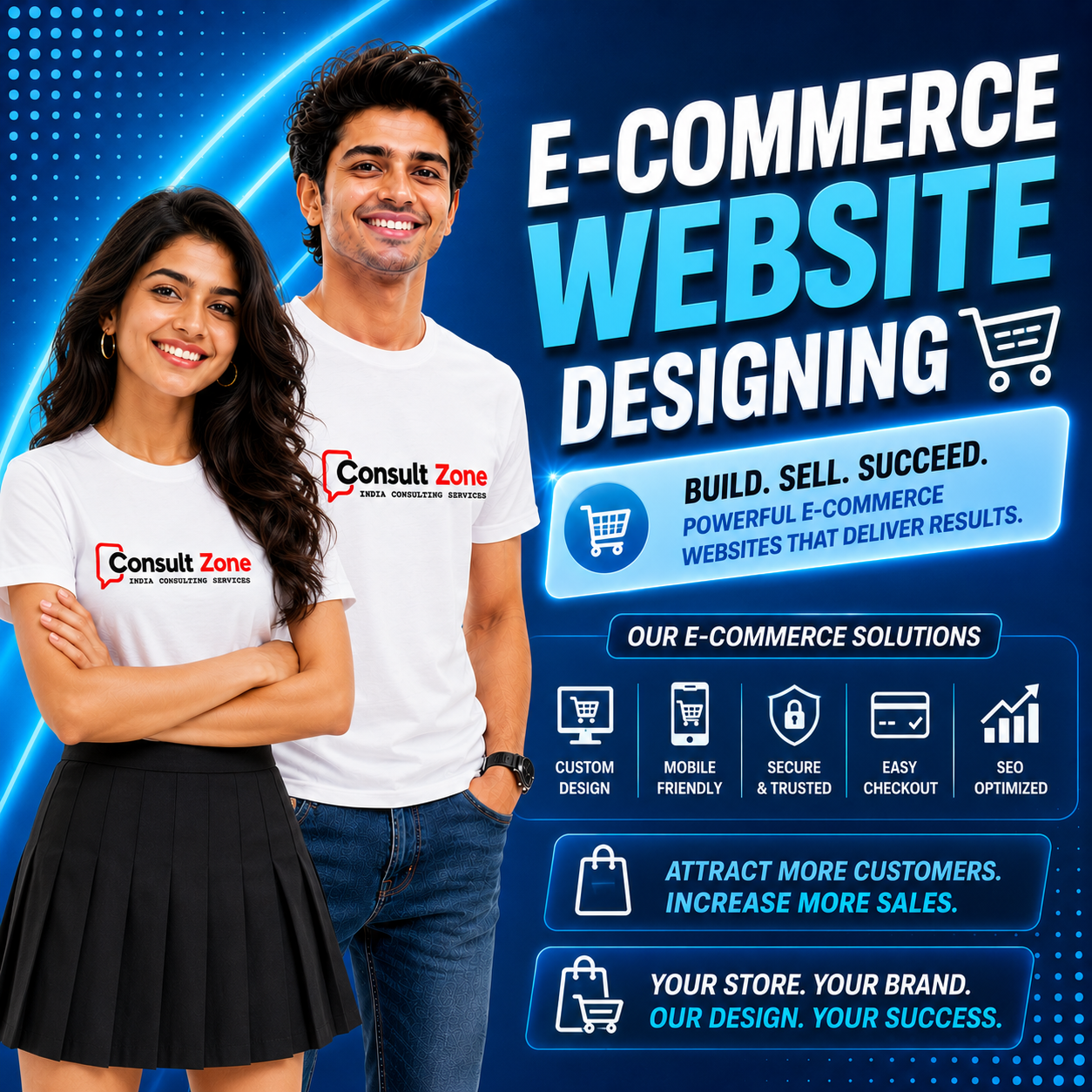 e-Commerce Website Designing Banner
