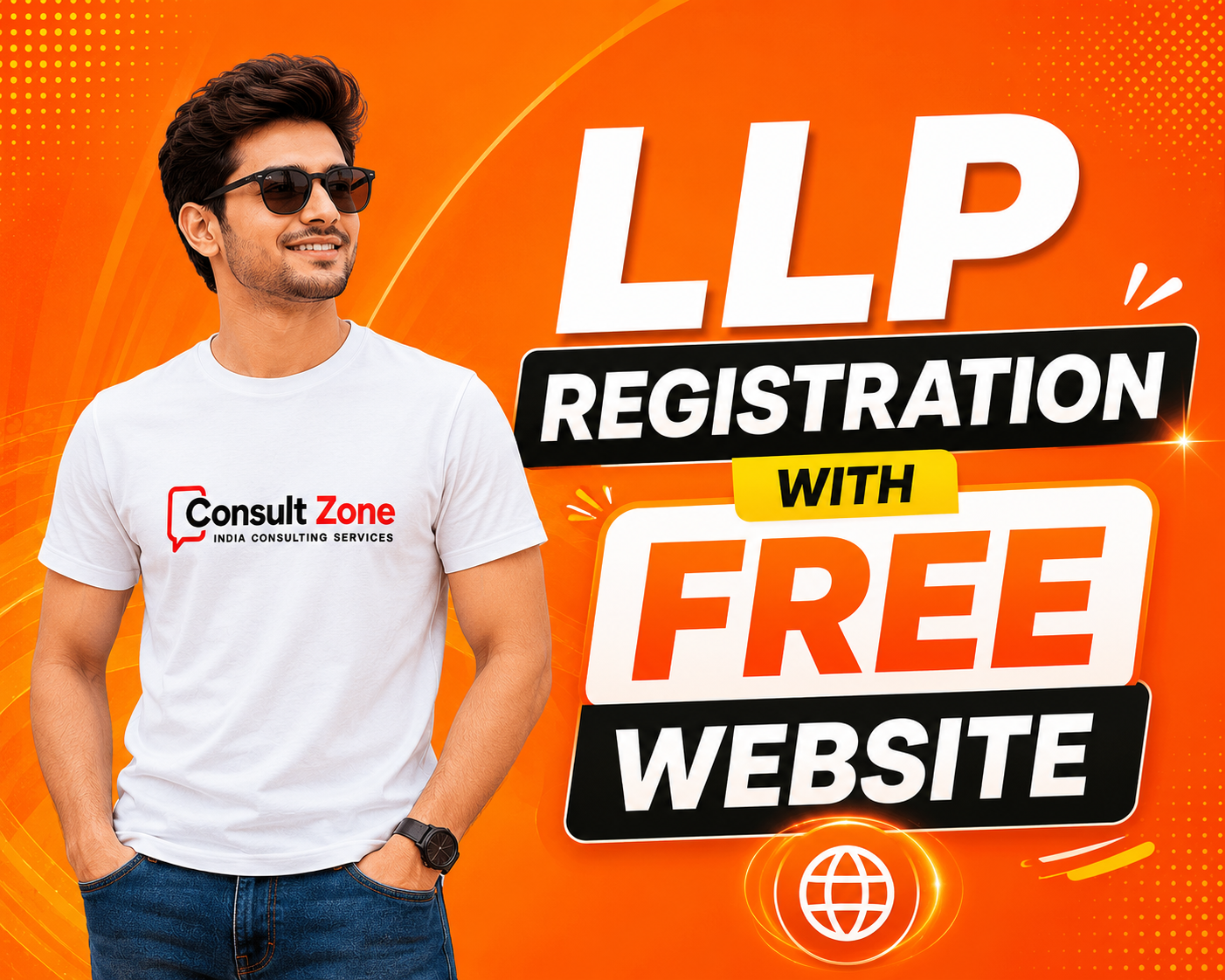 LLP Registration with Free Website Banner